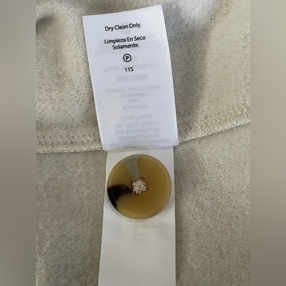 Free Assembly Women's Button Up Shirt Jacket Cream Recycled Wool Blend Size XXL - Picture 6 of 6